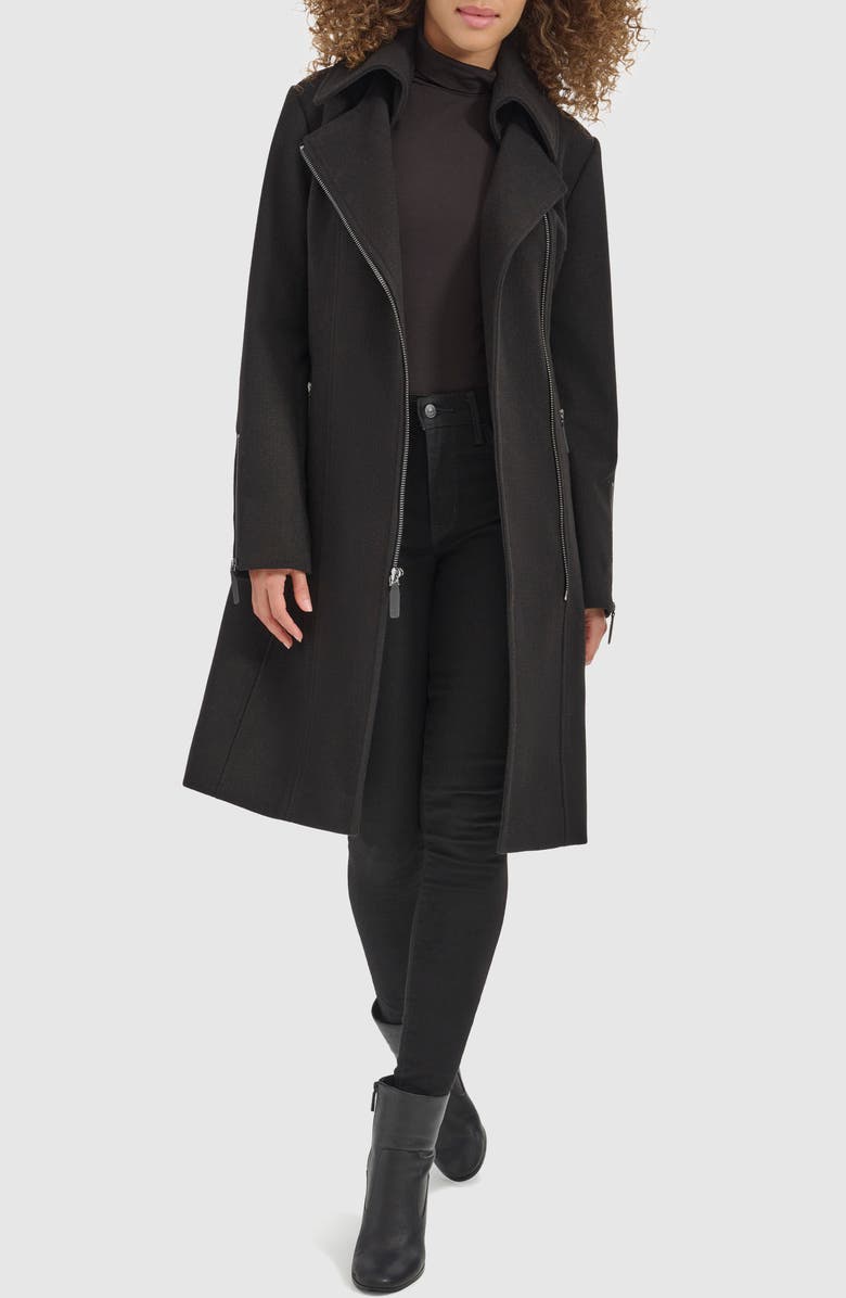 Kenneth Cole Belted Coat, Alternate, color,