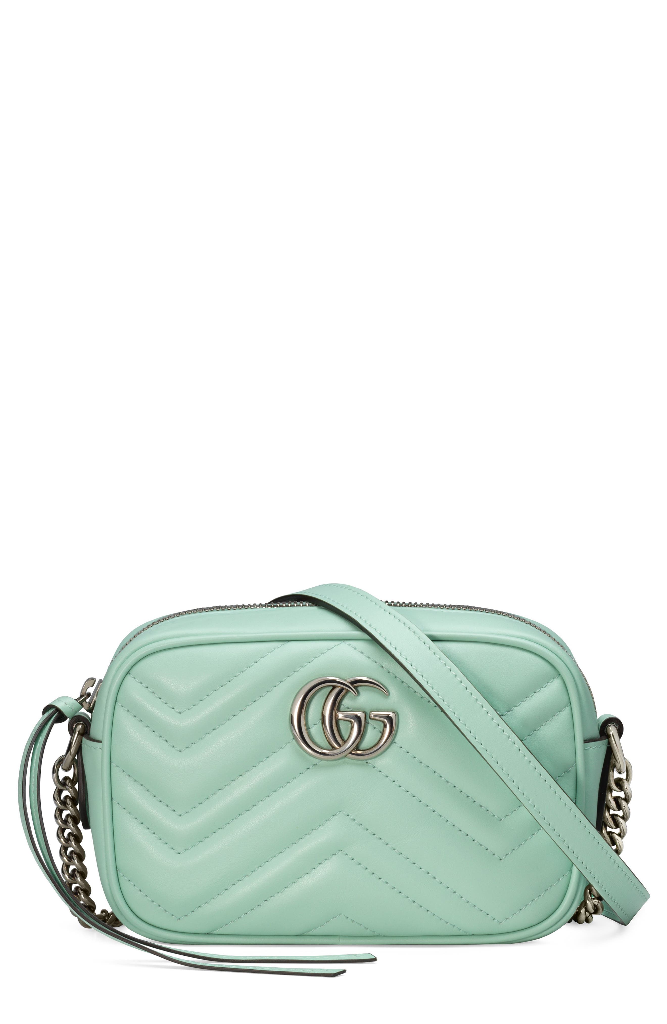 Gucci Mini GG 2.0 Matelassé Leather Camera Bag, Main, color, 
