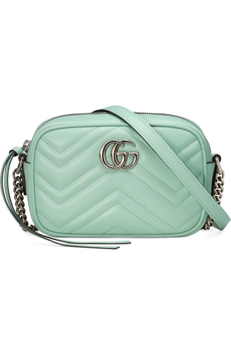 Gucci Mini GG 2.0 Matelassé Leather Camera Bag, Main, color,
