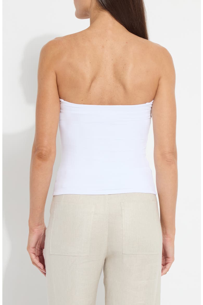 Paolina Bandeau Top, Alternate, color, WHITE
