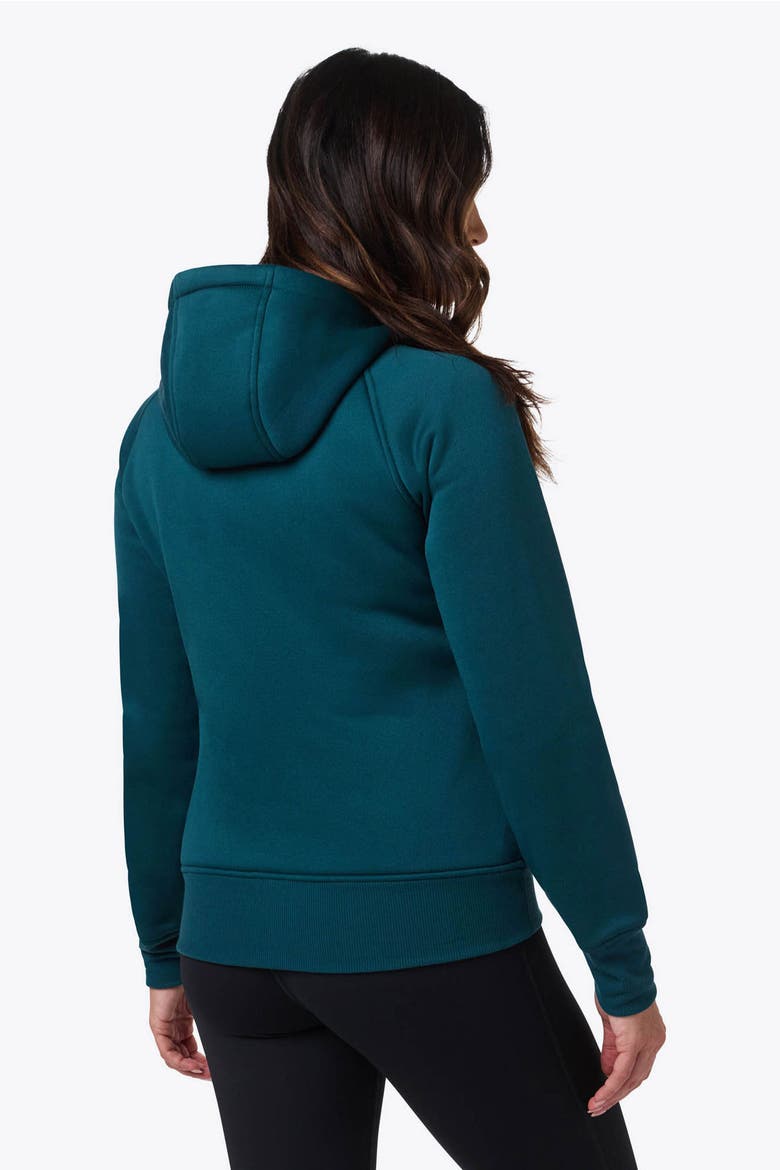 Women's  Highland Heated Hoodie, Alternate, color, Dark Teal