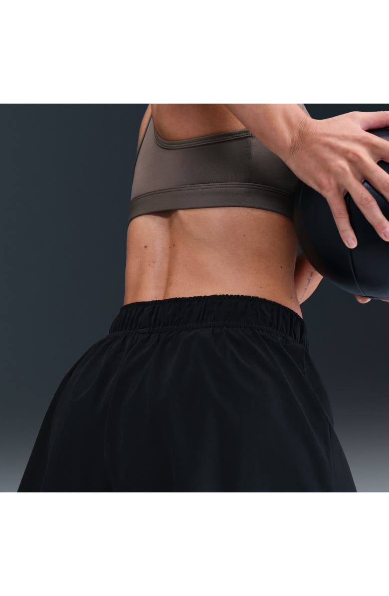 Nike One Dri-FIT Shorts, Alternate, color, Black/ White