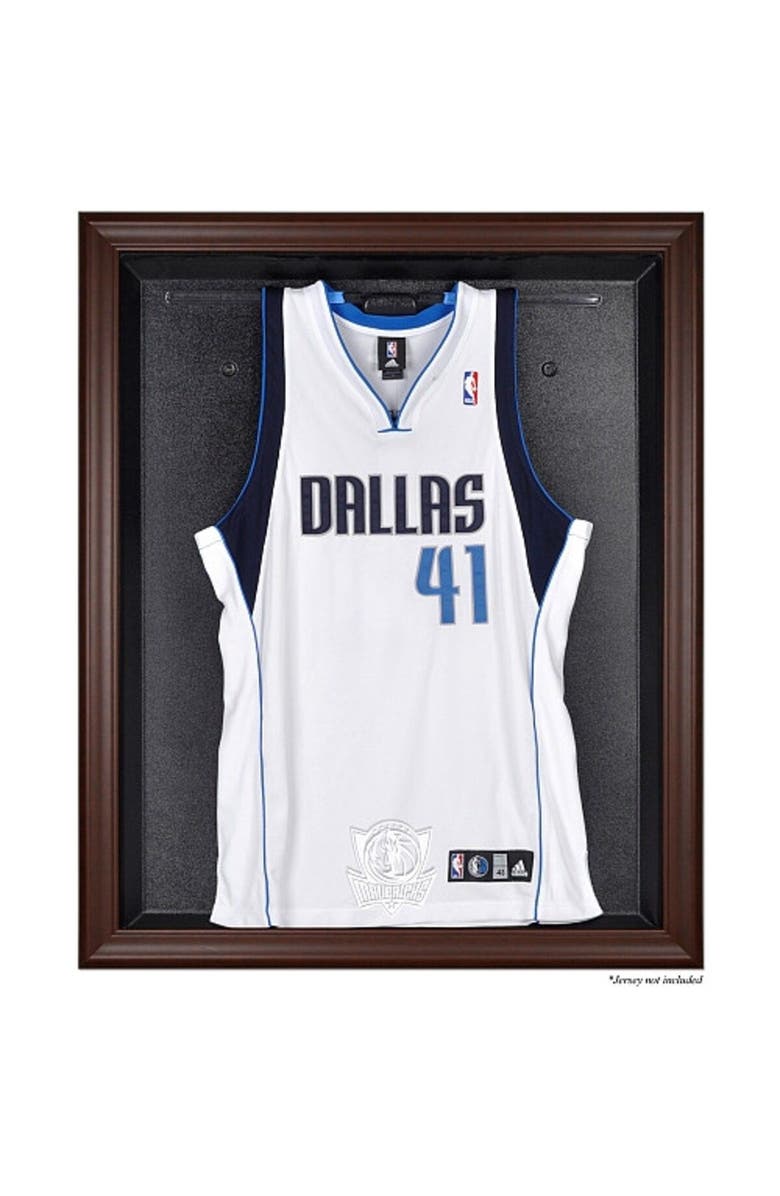 FANATICS AUTHENTIC Dallas Mavericks Brown Framed Logo Jersey Display Case, Main, color, 