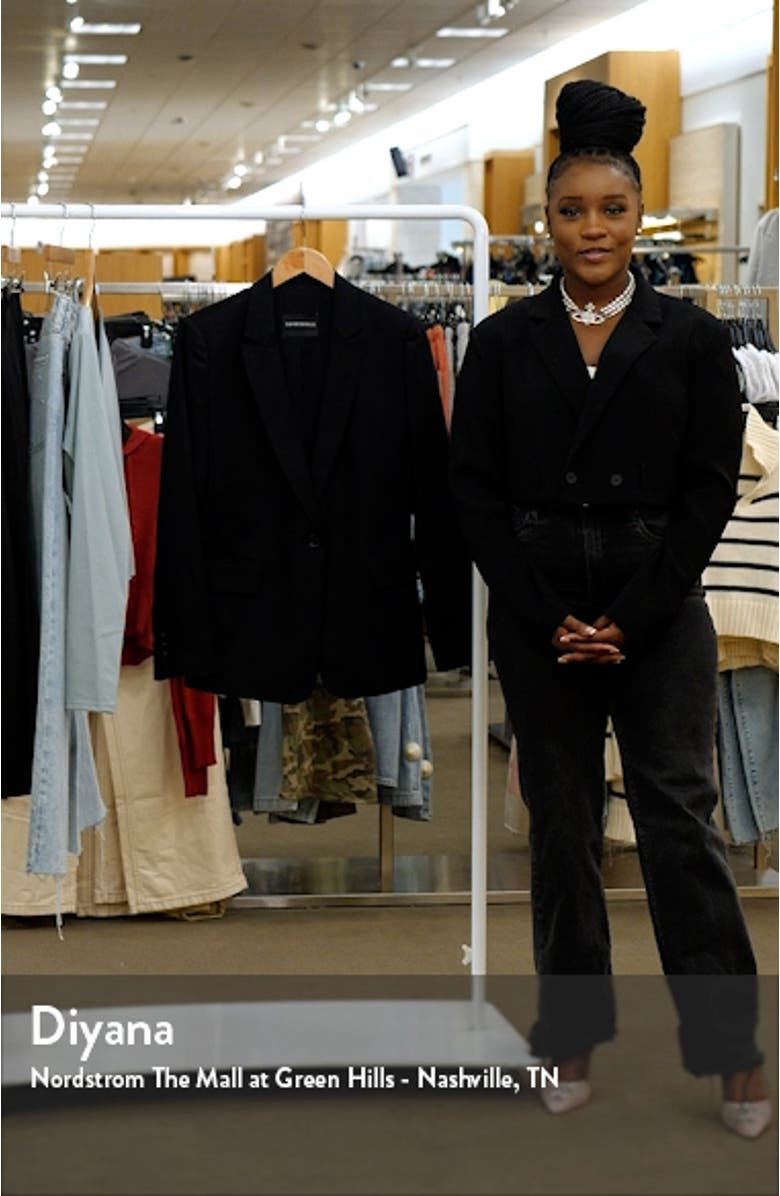 Cotton Couture One-Button Blazer, sales video thumbnail