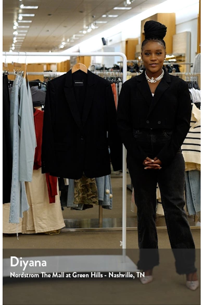 Cotton Couture One-Button Blazer video