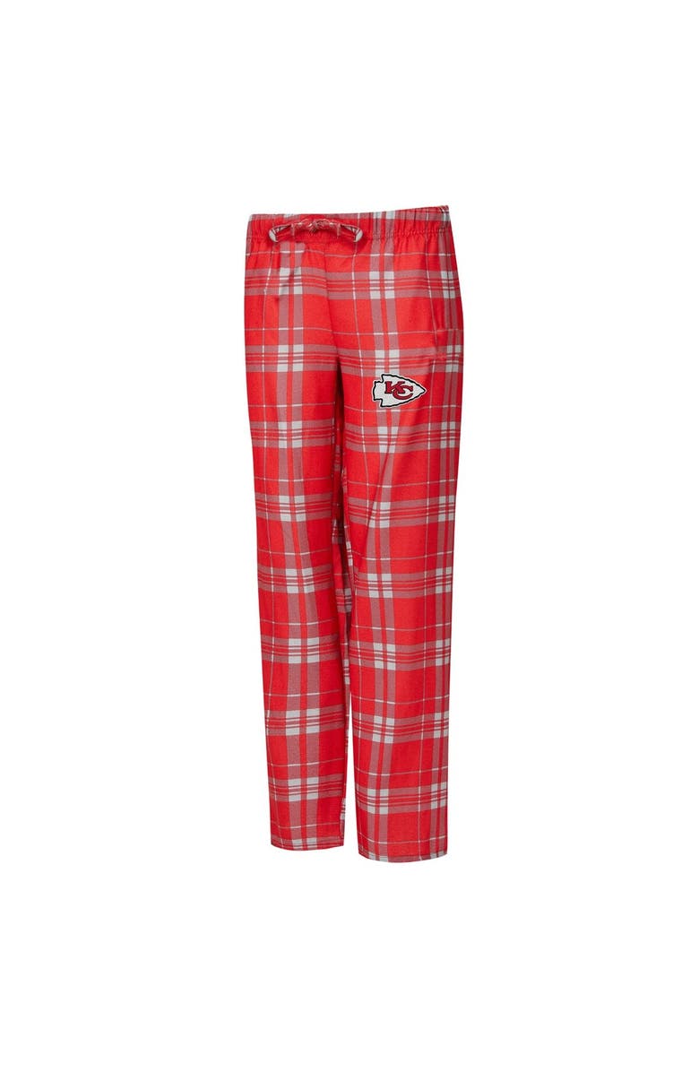 CONCEPTS SPORT Women's Concepts Sport  Heather Gray/Red Kansas City Chiefs Regulate Plaid Tank Top & Pants Sleep Set, Alternate, color, Heather Gray