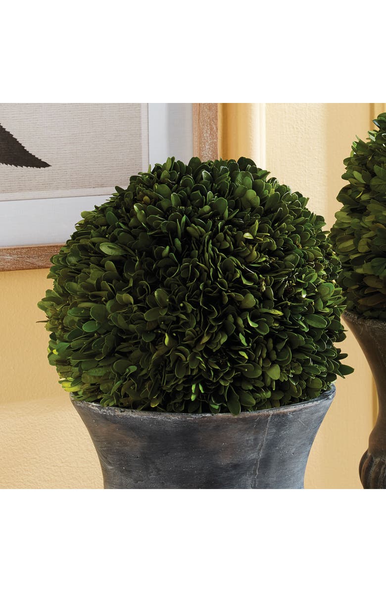 Napa Home & Garden Boxwood Ball Faux (Fake) 8", Alternate, color, Green