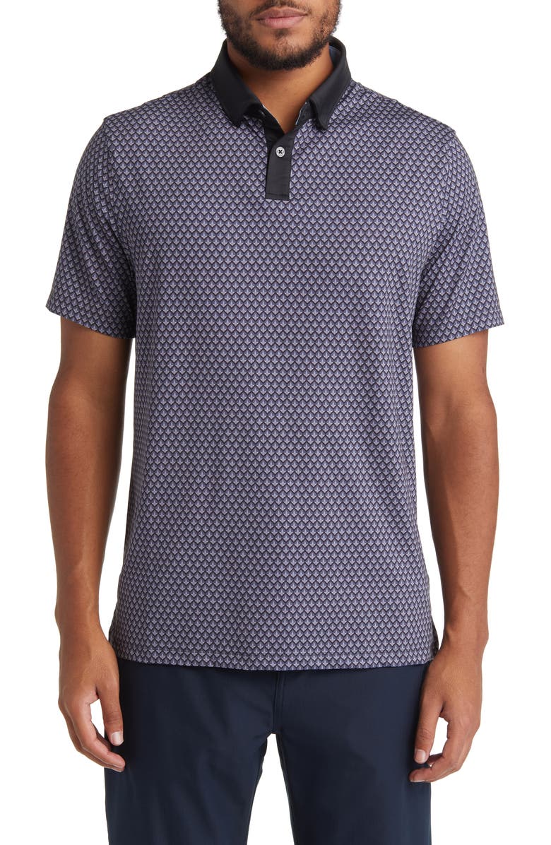 Rhone Floral Performance Golf Polo, Main, color, 