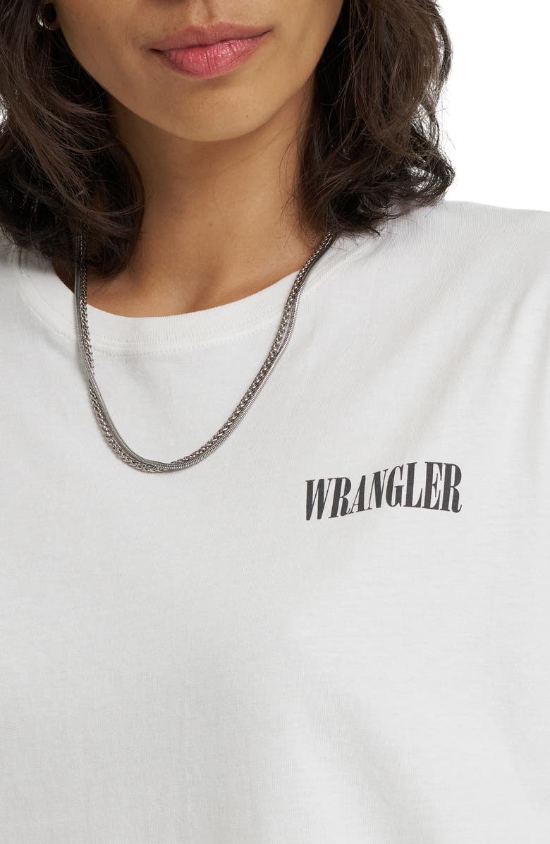 Wrangler Cowboy Logo Graphic T-Shirt, Alternate, color, Worn White