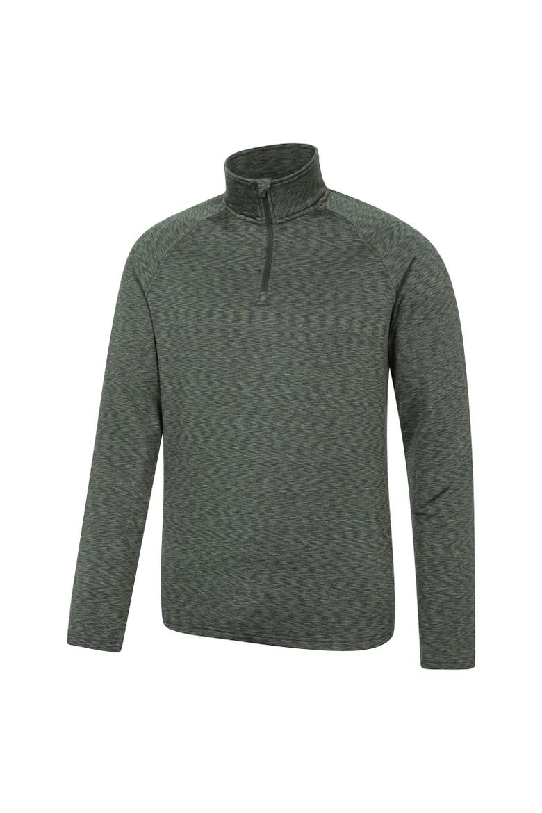 Mens Power Quarter Zip Midlayer Top, Alternate, color, Khaki Green