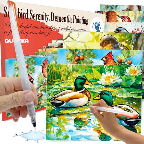 Reusable Water Painting Activity Kit for Seniors - Dementia-Friendly Crafts