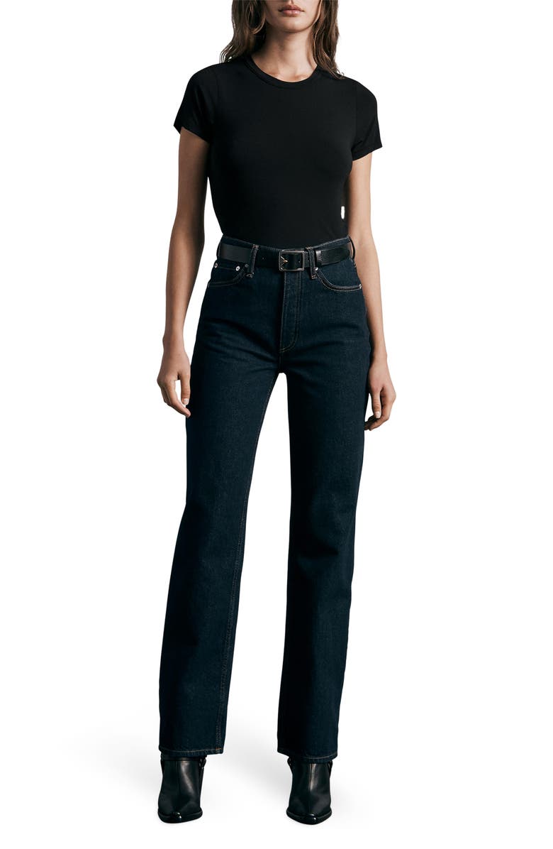 rag & bone Luca Baby T-Shirt, Alternate, color, Black