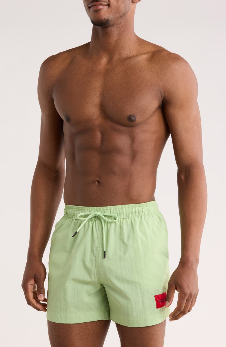 BOSS Dominica Swim Trunks, Main, color, 