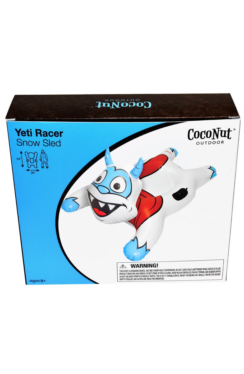 Coconut Outdoor Yeti Racer 54X36" Snow Sled 8+, Alternate, color, Multicolored