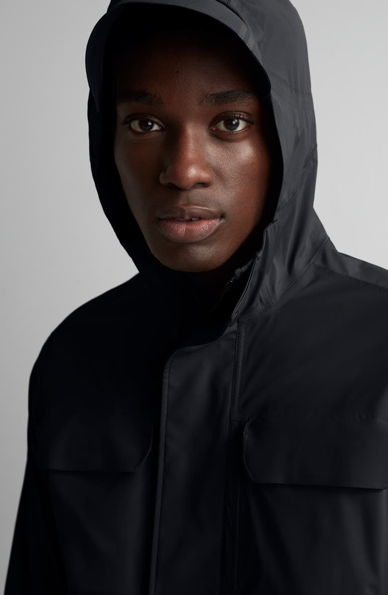 Canada Goose Black Label Wascana Hooded Rain Jacket, Alternate, color, 