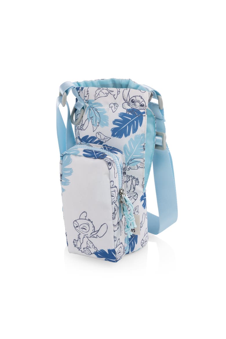 Lilo & Stitch - Stitch Leaf Eclipse Tumbler Tote, Main, color, White with Blue Leaf Design