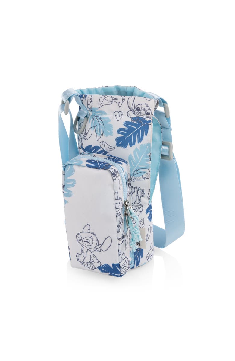 Oniva Lilo & Stitch - Stitch Leaf Eclipse Tumbler Tote, Main, color, White With Blue Leaf Design