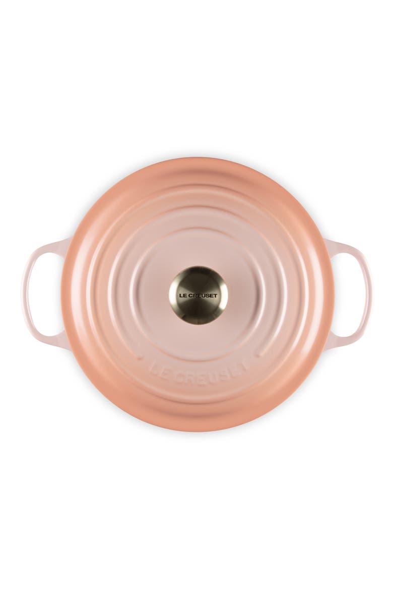 Signature 5.5-Quart Round Enamel Cast Iron French/Dutch Oven, Alternate, color, PECHE