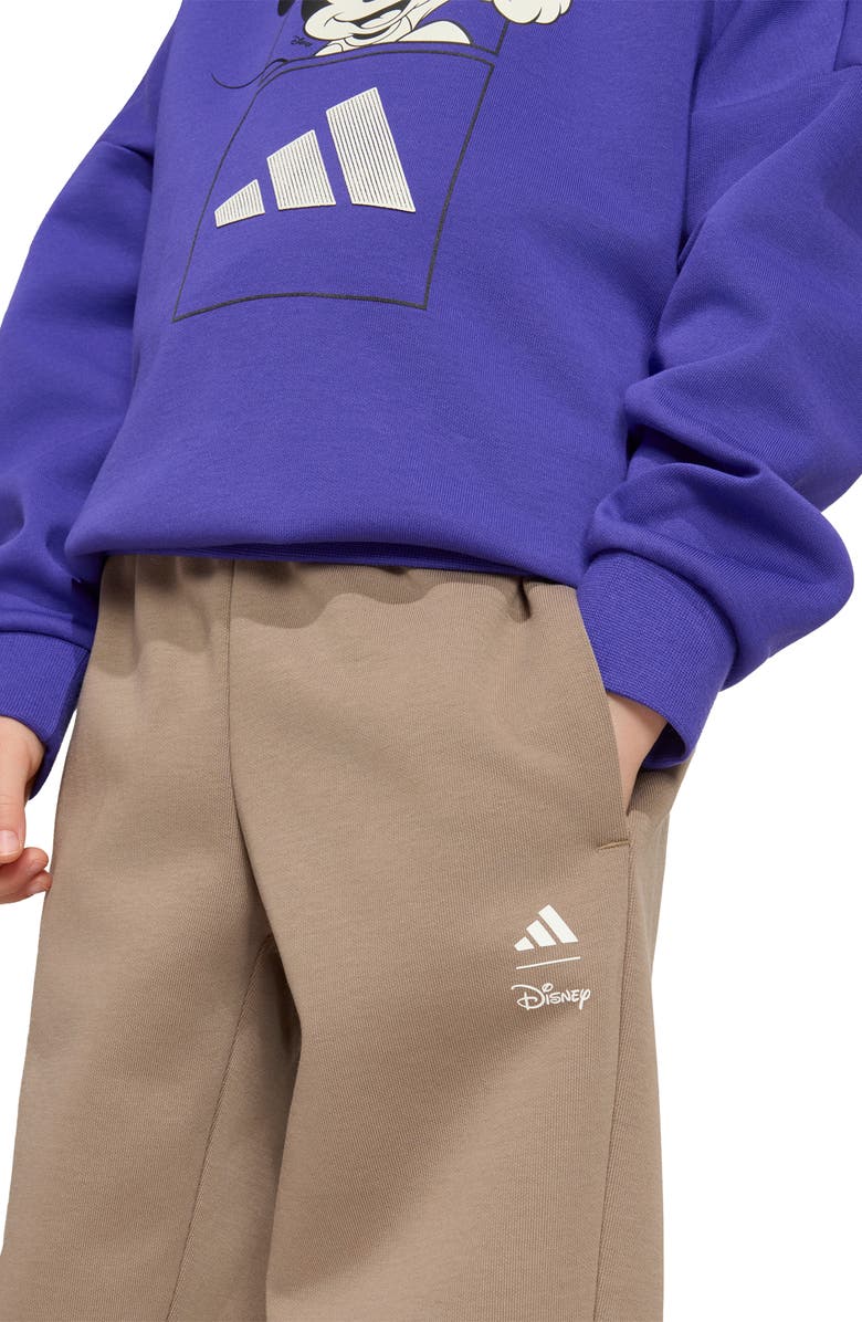 adidas Originals x Disney Kids' Mickey Mouse Sweatshirt & Joggers Set, Alternate, color, Pure Purple/ Off White