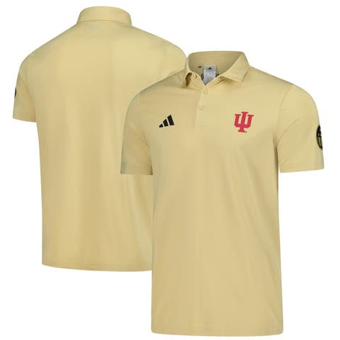 Men's adidas Tan Indiana Hoosiers Salute to Service Ultimate365 Solid Polo