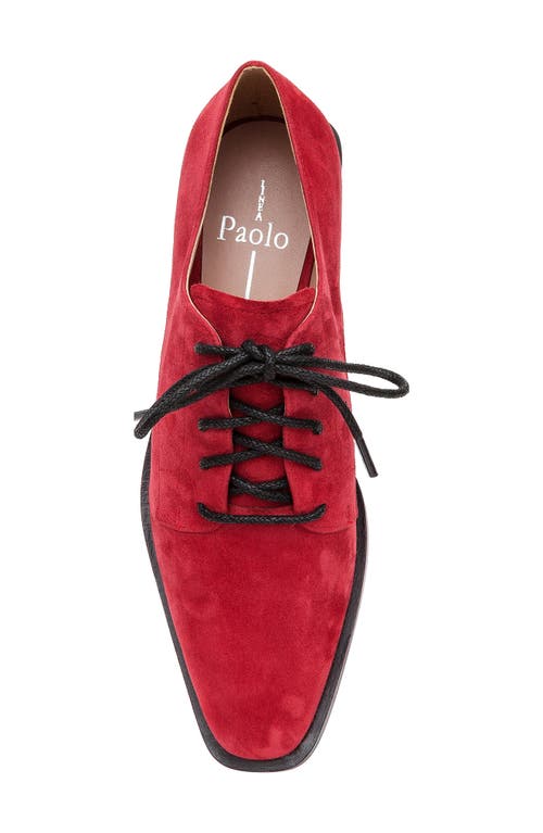 Linea Paolo Moritz Lace-up Pump In Dark Red