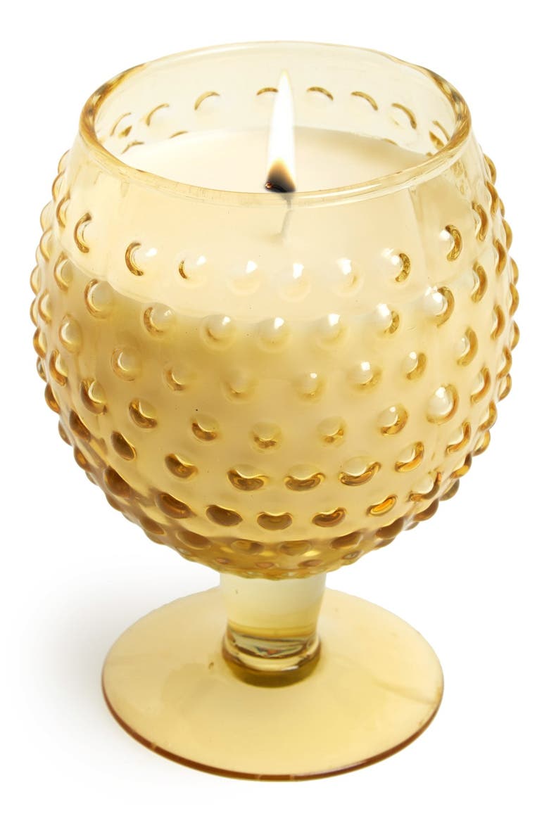 Hobnail Goblet Soy Wax Candle, Main, color, SUGARED LEMON