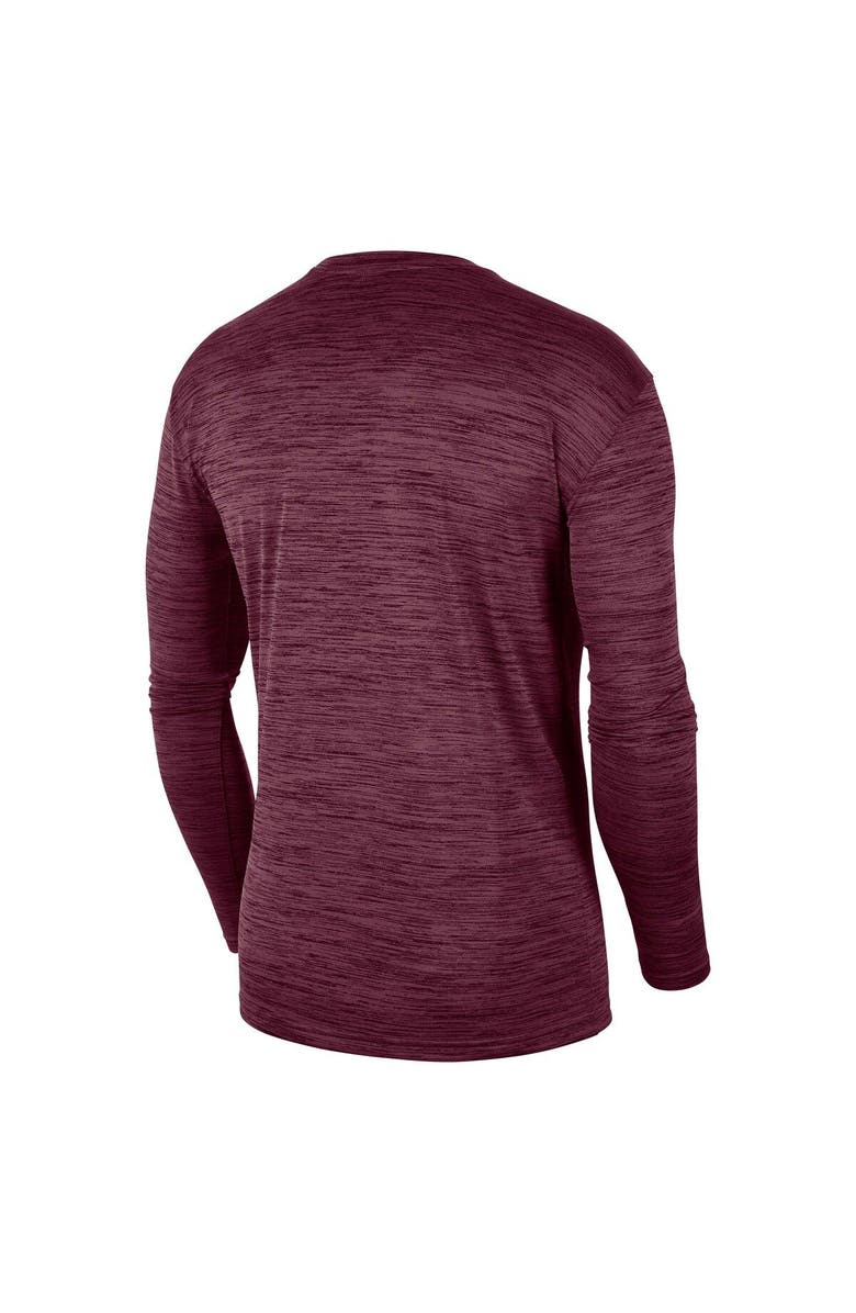 Nike Men's Nike Maroon Virginia Tech Hokies Sideline Game Day Velocity Performance Long Sleeve T-Shirt, Alternate, color, 