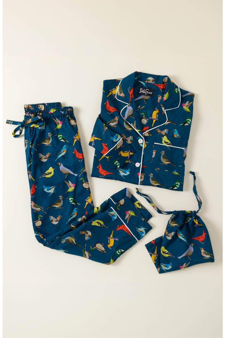 Early Bird Pajama Gift Set, Alternate, color, Blue