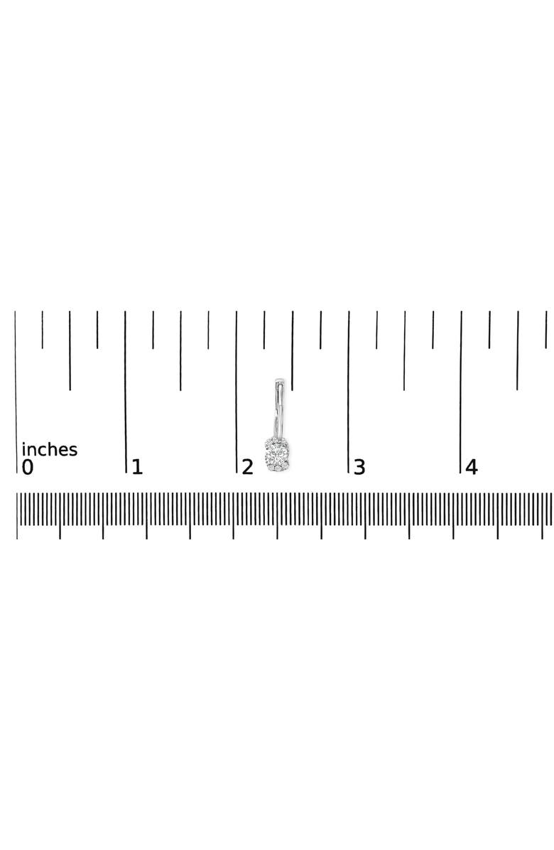 Haus of Brilliance Sterling Silver 5/8 Cttw Lab Grown Diamond Oval Cluster Drop Earrings, Alternate, color, Silver