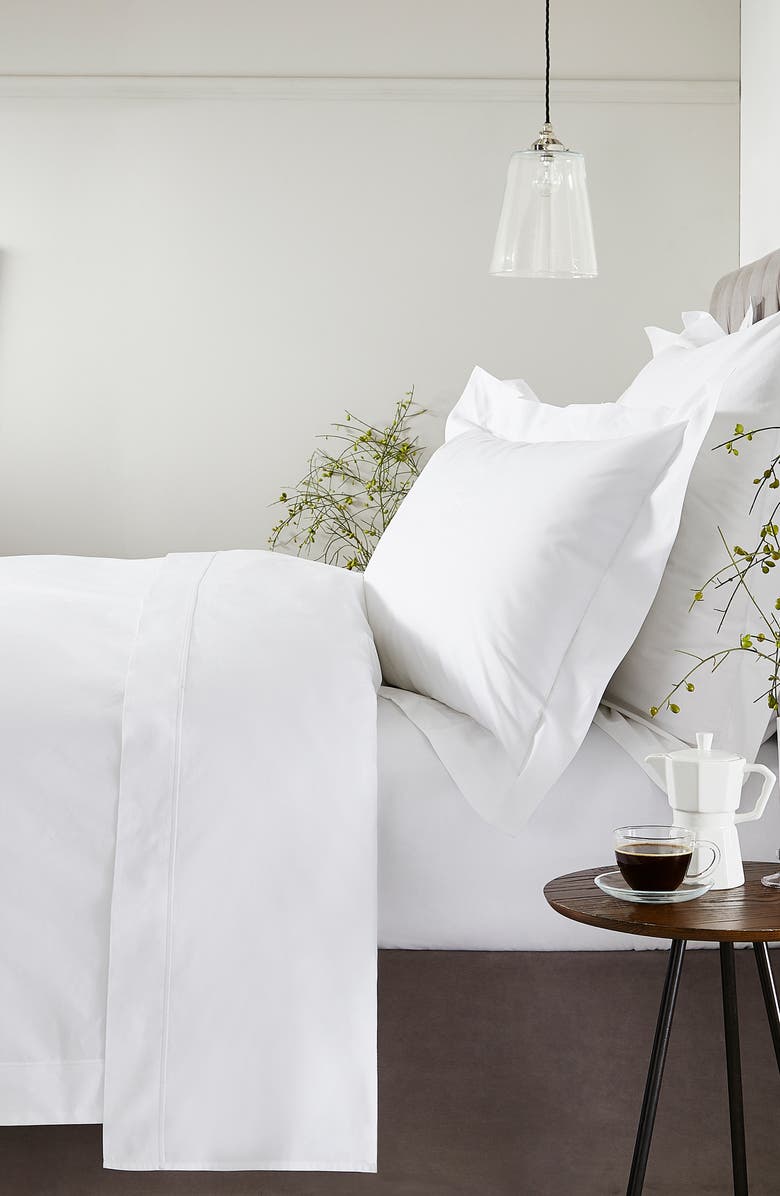The White Company Luxury Savoy 400 Thread Count Fitted Sheet, Main, color,