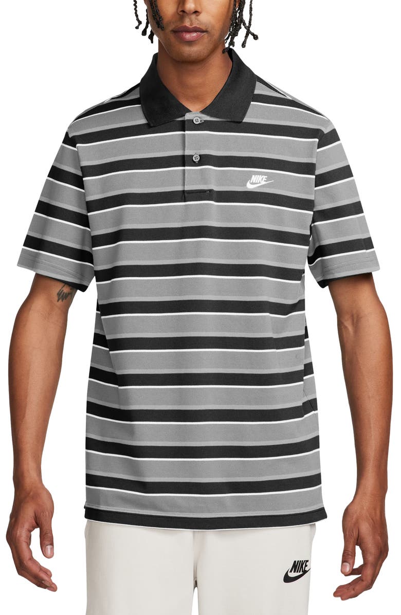 Nike Club Stripe Cotton Polo, Main, color, 