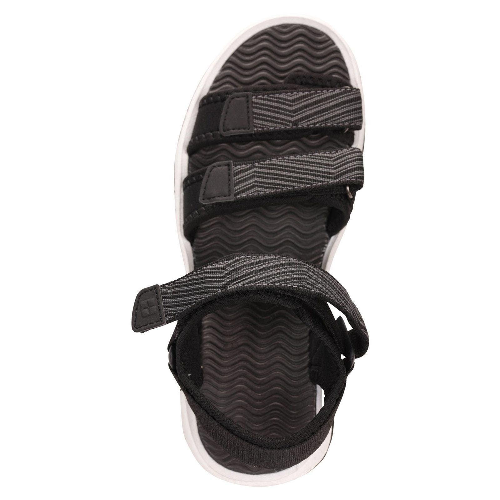 Childrens/Kids 3 Touch Fastening Strap Sandals, Alternate, color, Black