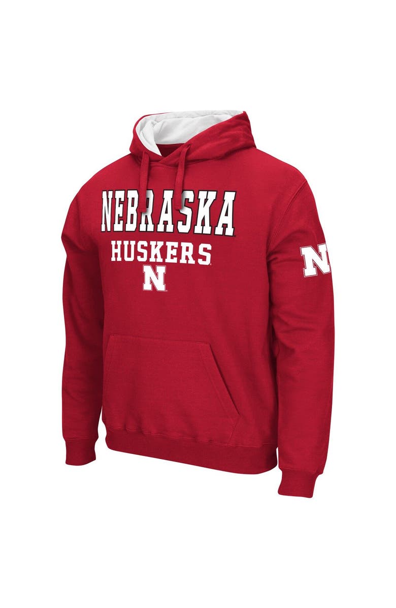 COLOSSEUM Men's Colosseum Scarlet Nebraska Huskers Sunrise Pullover Hoodie, Alternate, color, Scarlet