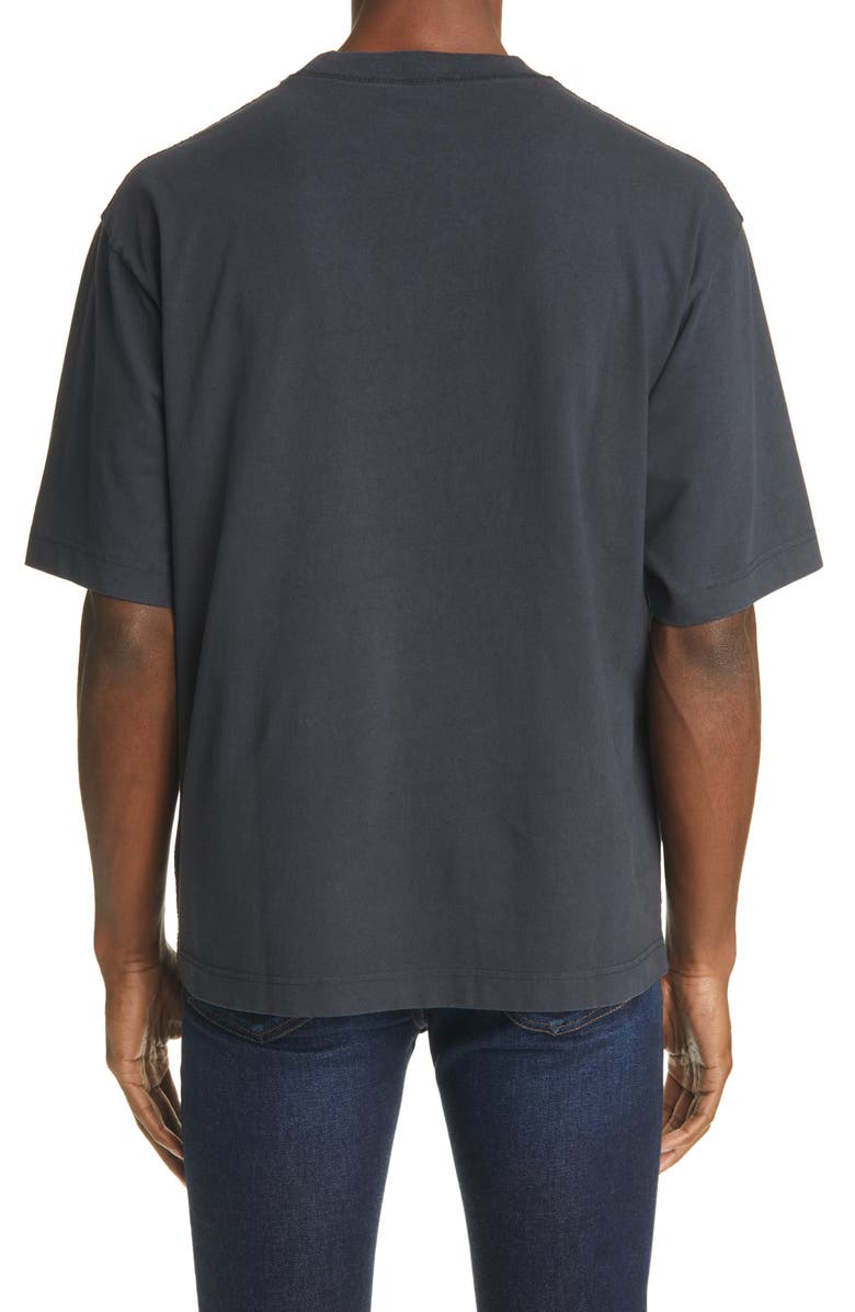 Acne Studios Extorr Stamp Logo Organic Cotton T-Shirt, Alternate, color, 