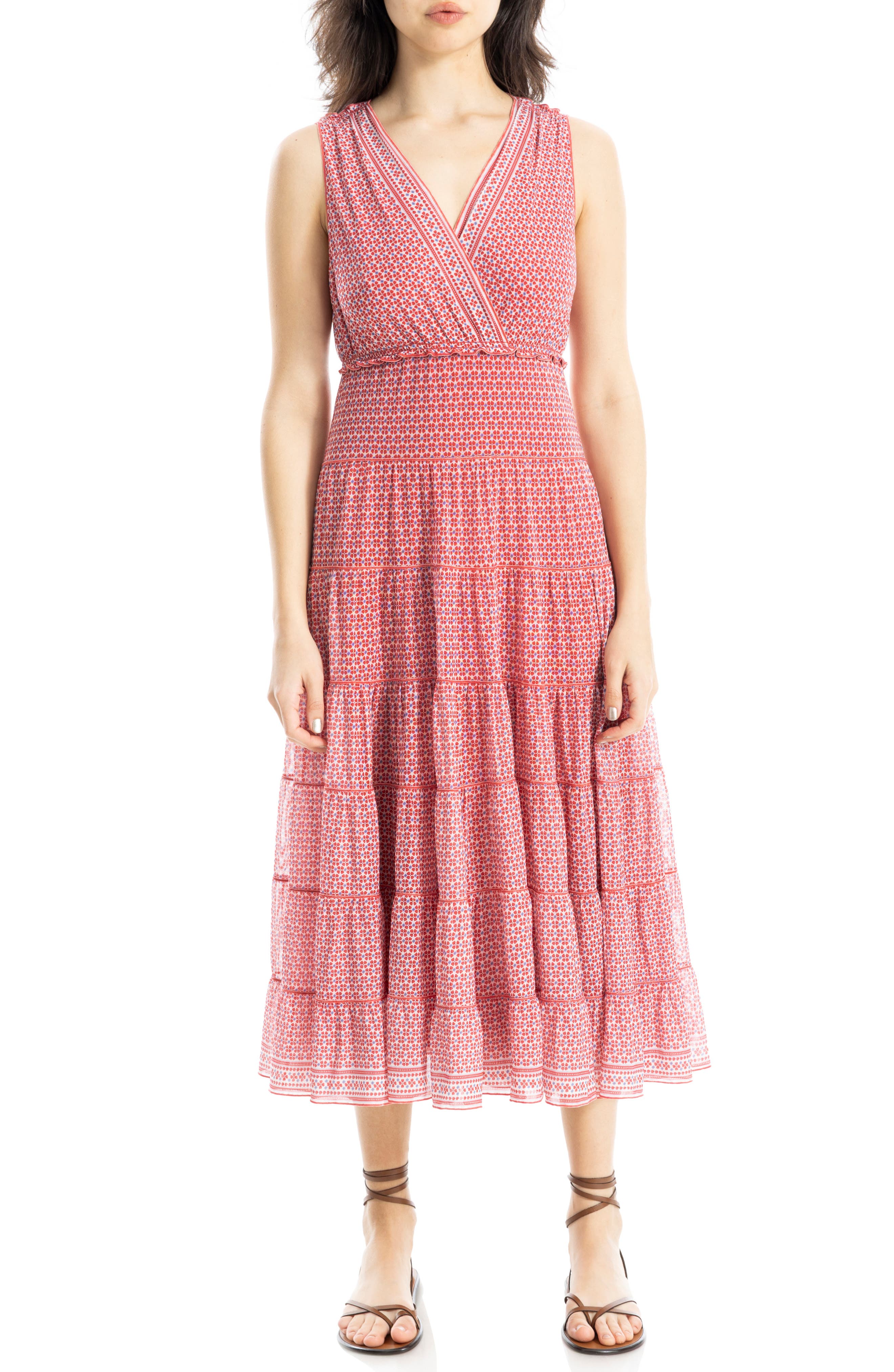 V-Neck Sleeveless Mesh Midi Dress - image 5