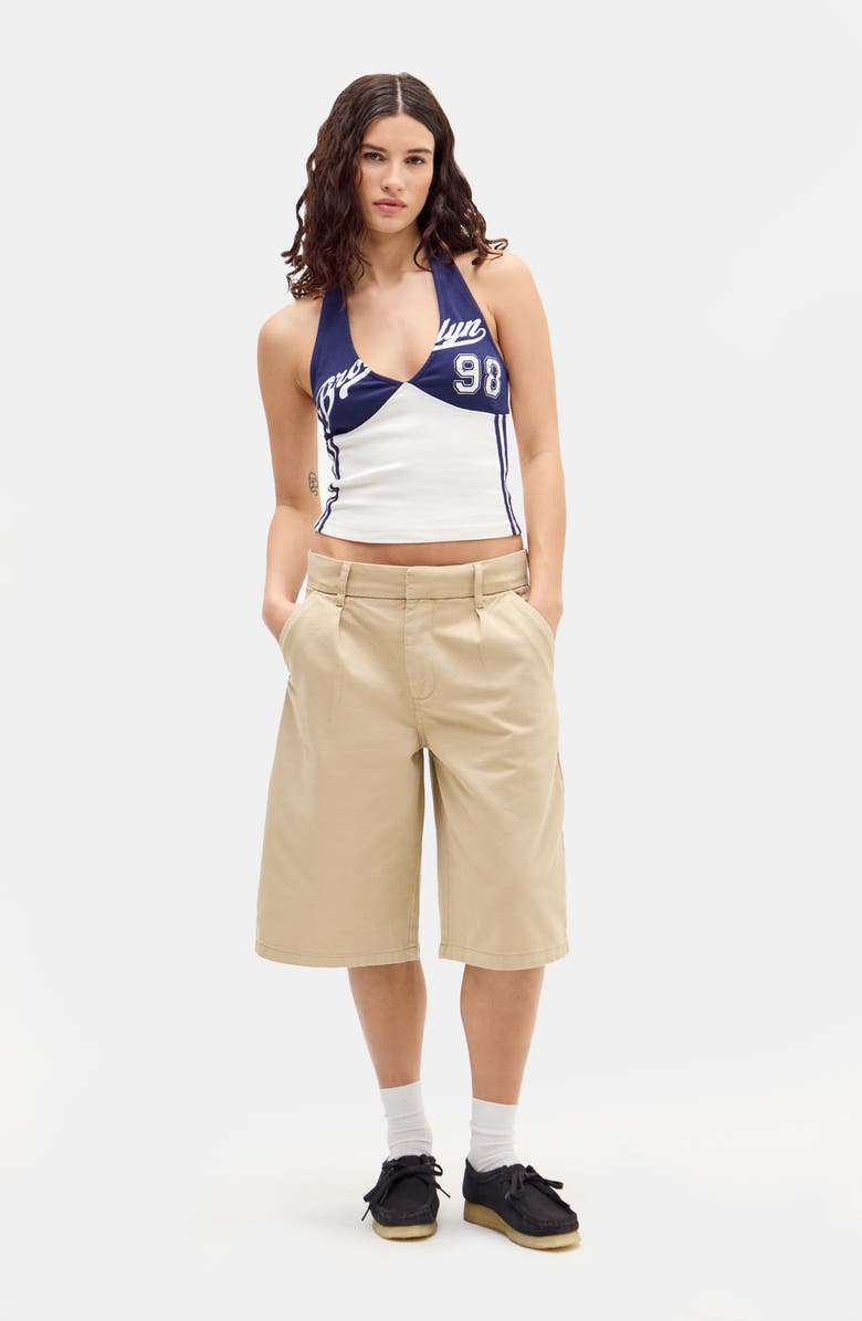 BDG Urban Outfitters Brooklyn 98 Halter Top, Alternate, color, Navy