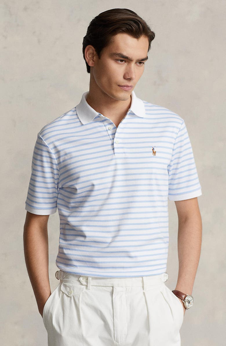 Polo Ralph Lauren Classic Fit Stripe Logo Embroidered Polo, Alternate, color, 