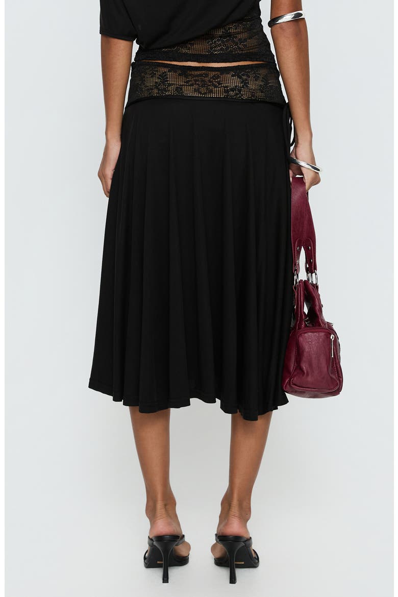 Marienna Lace Midi Skirt, Alternate, color, BLACK
