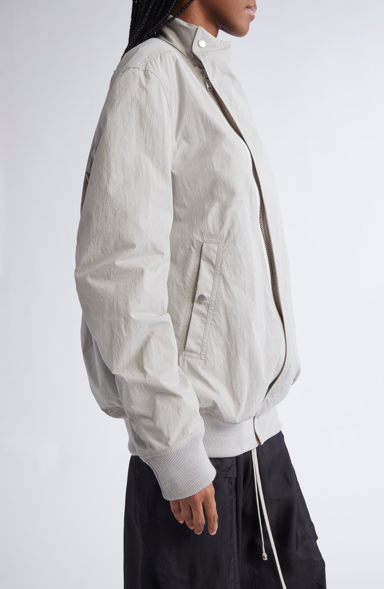 Rick Owens Imbottito Bomber Jacket, Alternate, color, Pearl