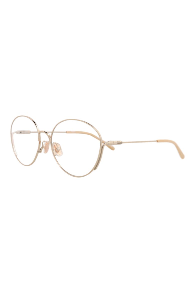Round Optical Glasses, Alternate, color, GOLD GOLD TRANSPARENT