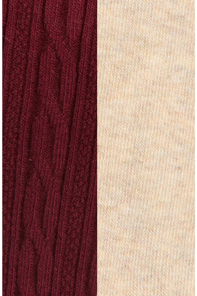 Kids' Assorted 2-Pack Tights, Alternate, color, BURGUNDY