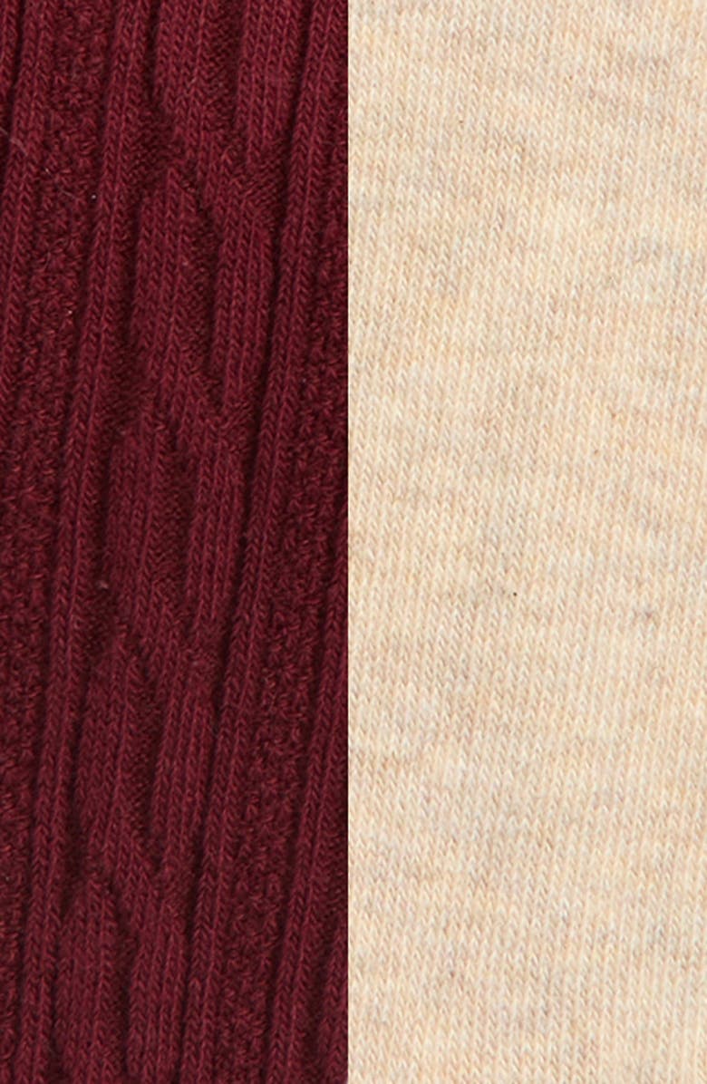 Capelli New York Kids' Assorted 2-Pack Tights, Alternate, color, Burgundy