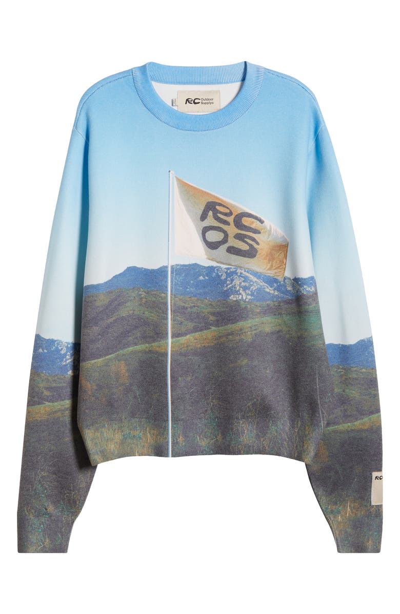 RC Outdoor Supply Flag Photo Graphic Sweater, Main, color, 