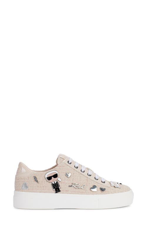 Shop Karl Lagerfeld Paris Cate Sneaker In Beige