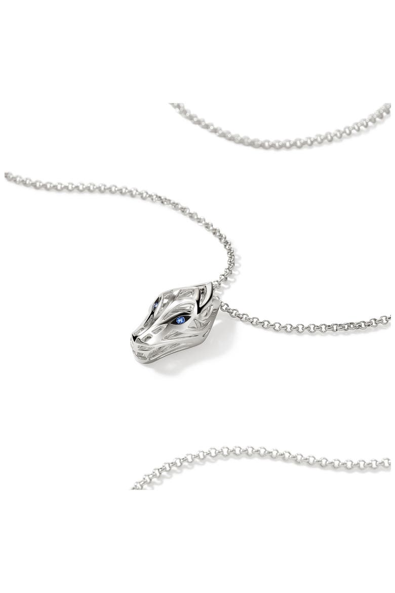 Naga Pendant Necklace, Alternate, color, SILVER