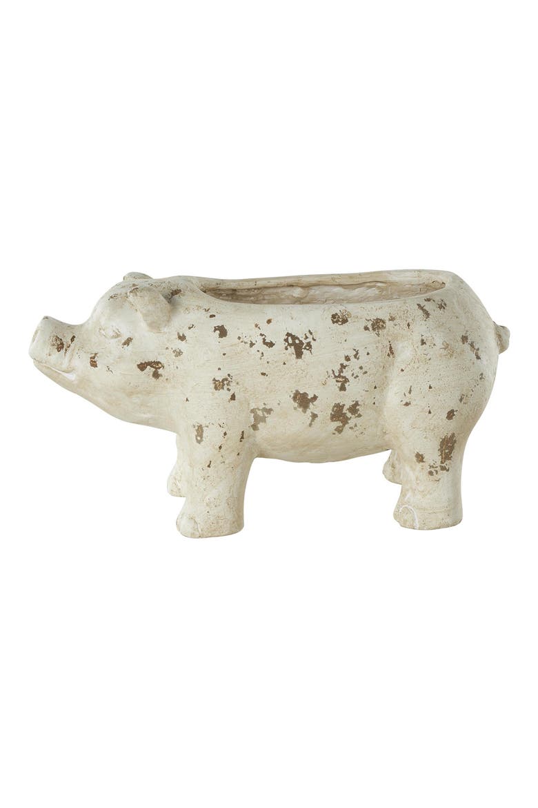 Pig Planter, Alternate, color, IVORY