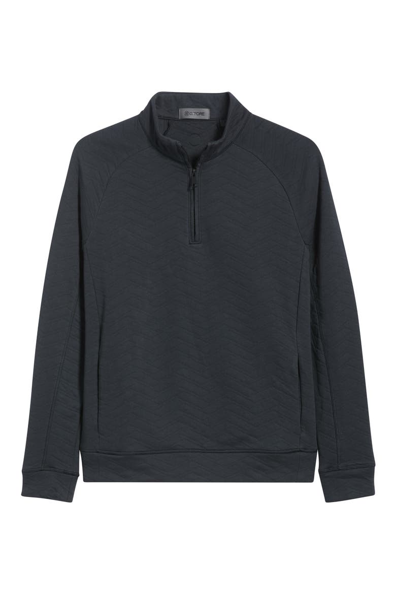 Dunes Quilted Quarter-Zip Pullover, Alternate, color, ONYX