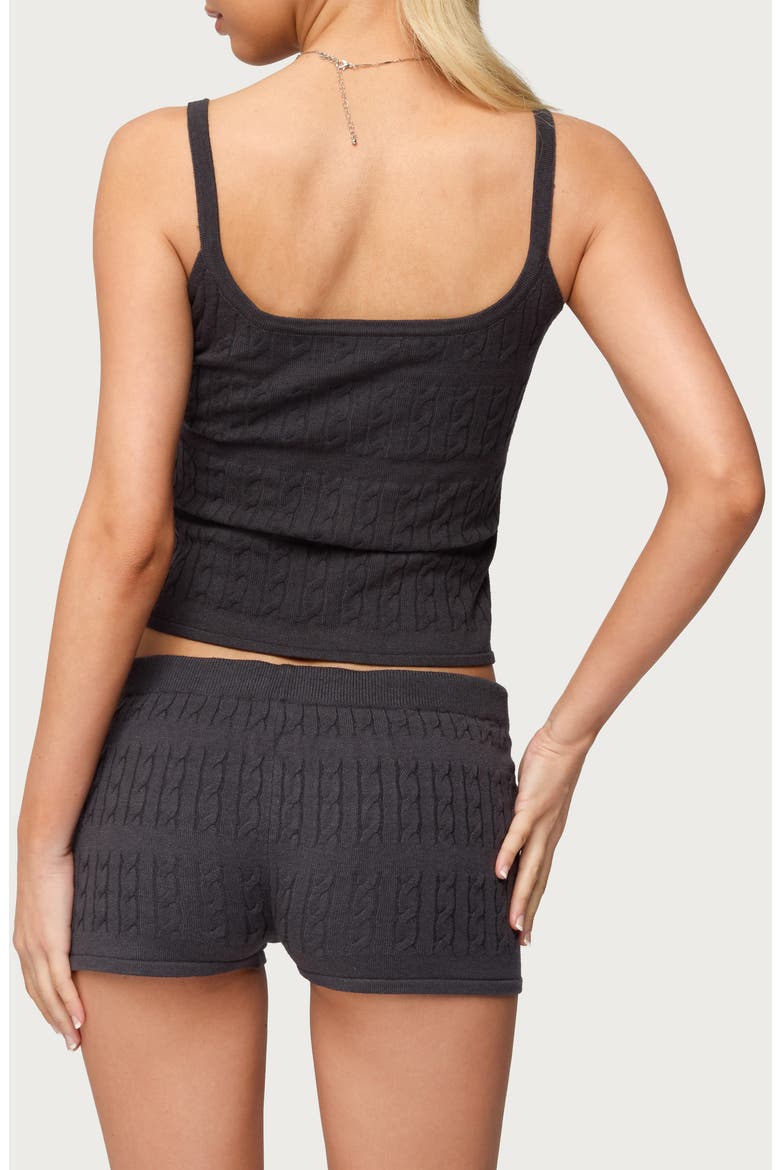 Nella Cable Tank, Alternate, color, DARK GRAY