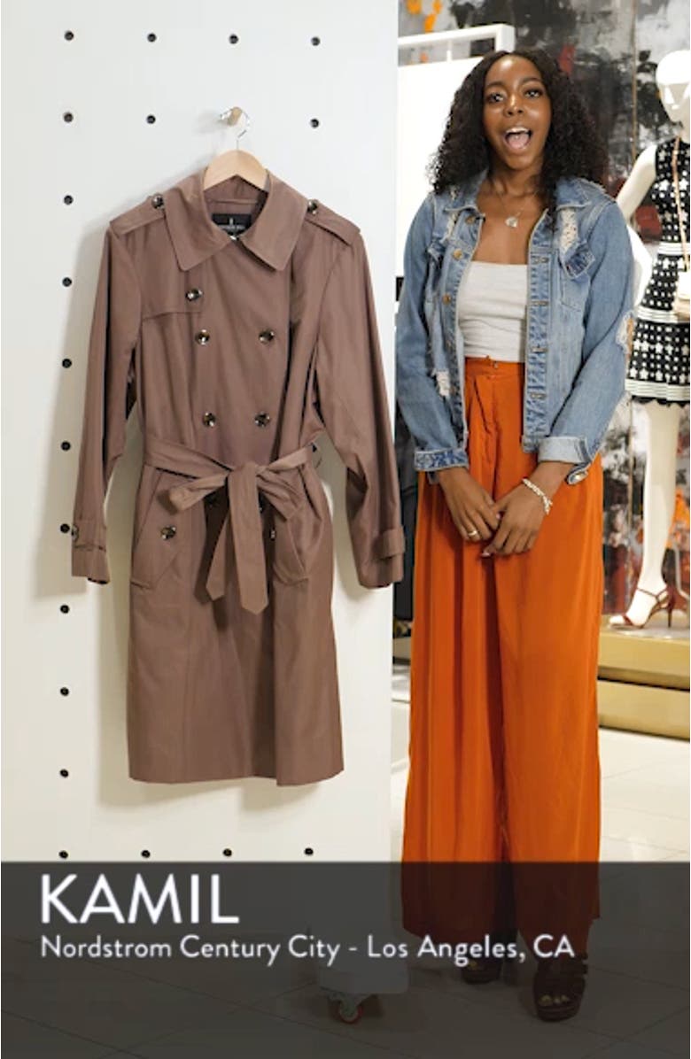 Knee Length Water Repellent Hooded Trench Coat, sales video thumbnail