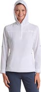 Coolibar Women's Henley Hoodie - UPF 50+ Sun Protection - Sea Spray